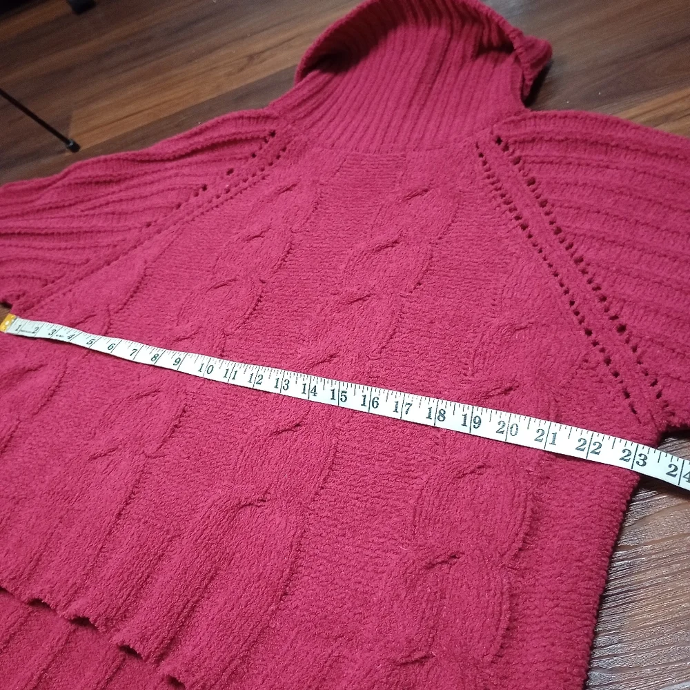 Charlotte Russe Boxy Fit Turtleneck Chenille Sweater